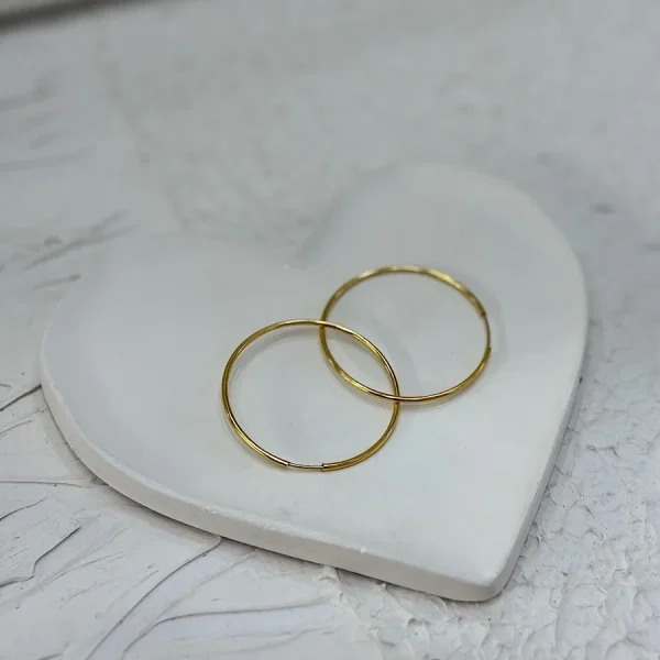 گوشواره حلقه ای ساده سایز برزگ
