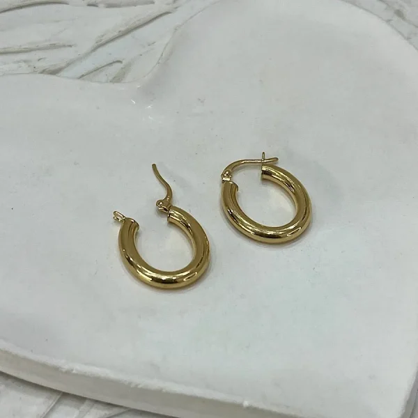 گوشواره حلقه ای بیضی